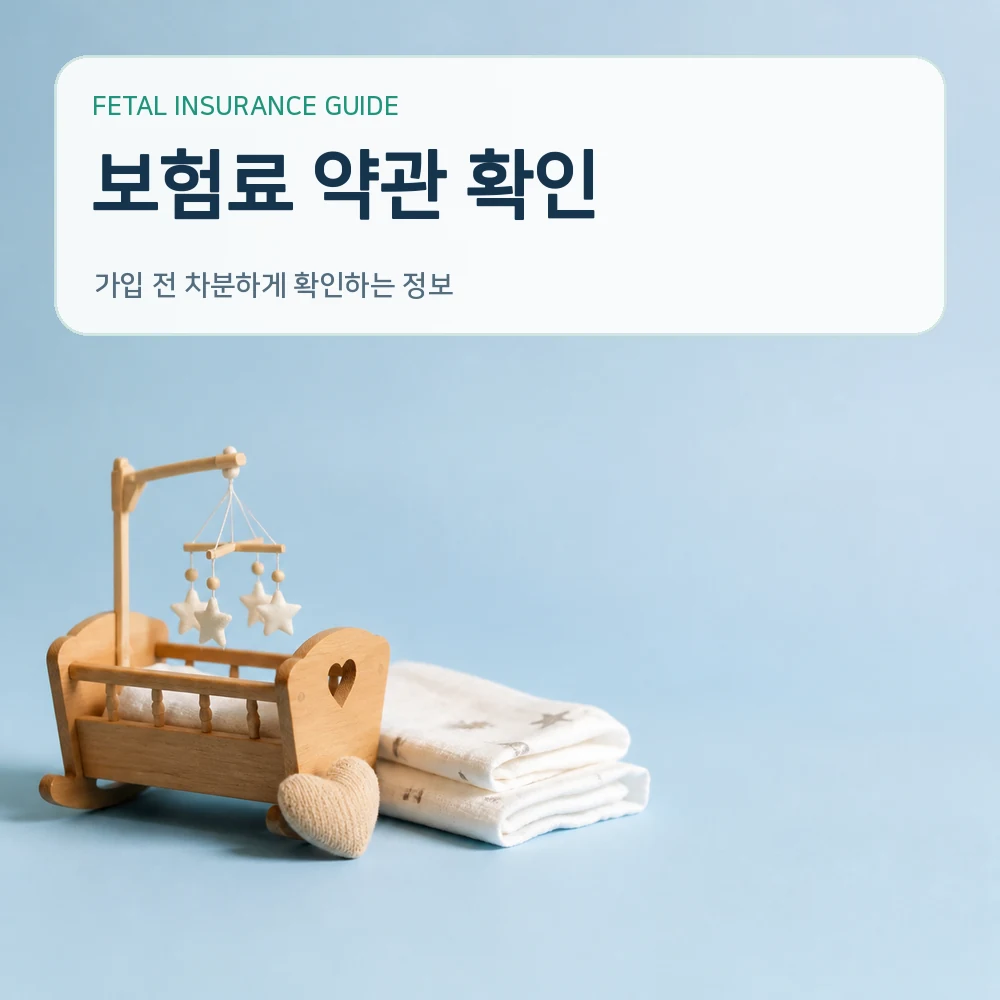 태아보험 보험료 약관 확인