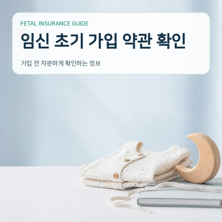 태아보험 임신 초기 가입 약관 확인