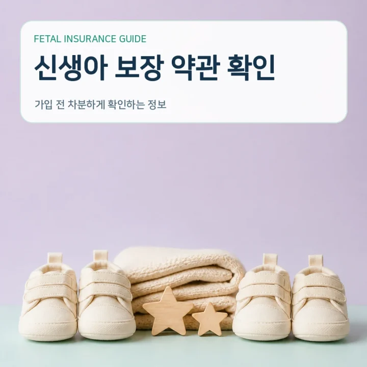 태아보험 신생아 보장 약관 확인