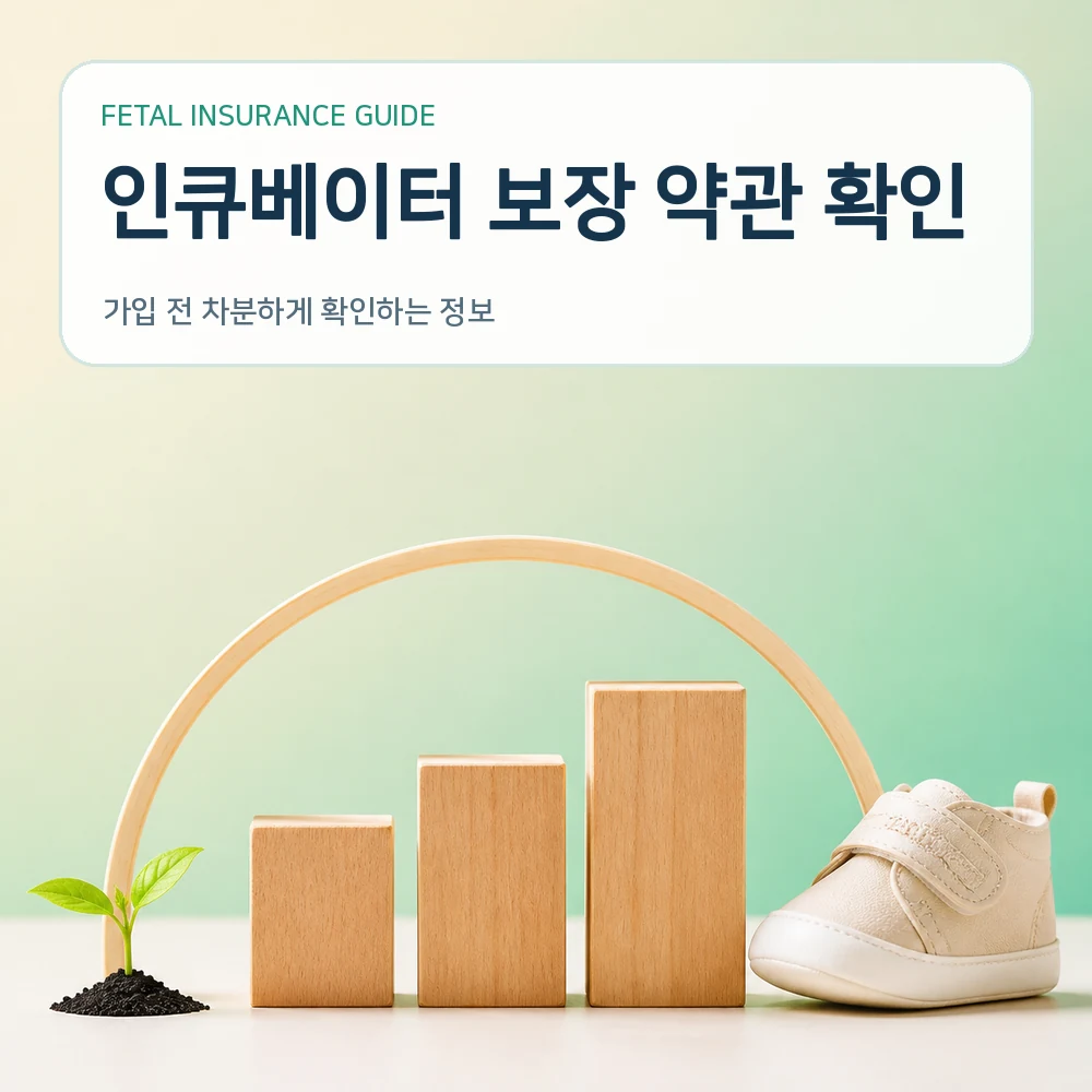 태아보험 인큐베이터 보장 약관 확인