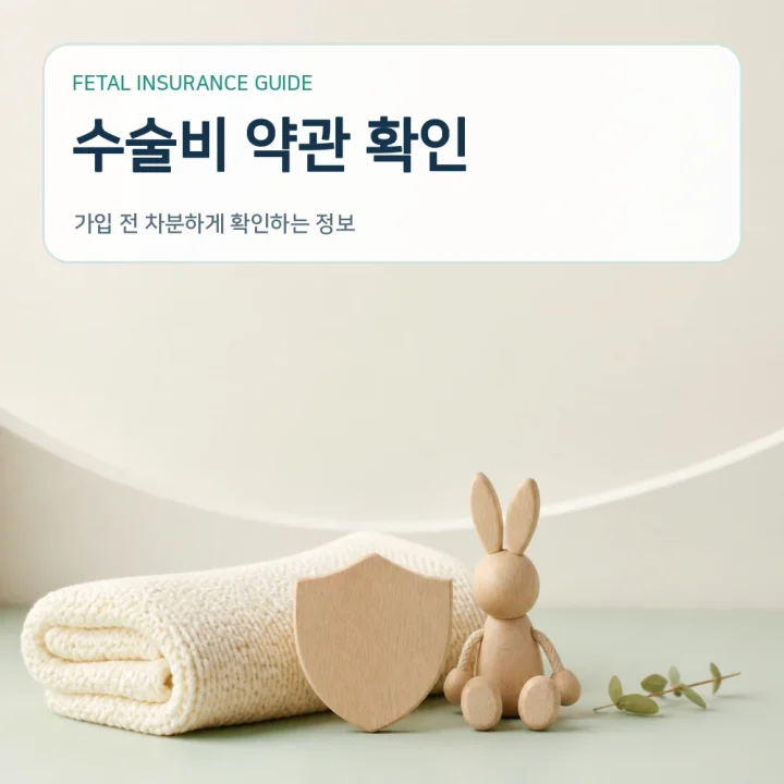 태아보험 수술비 약관 확인
