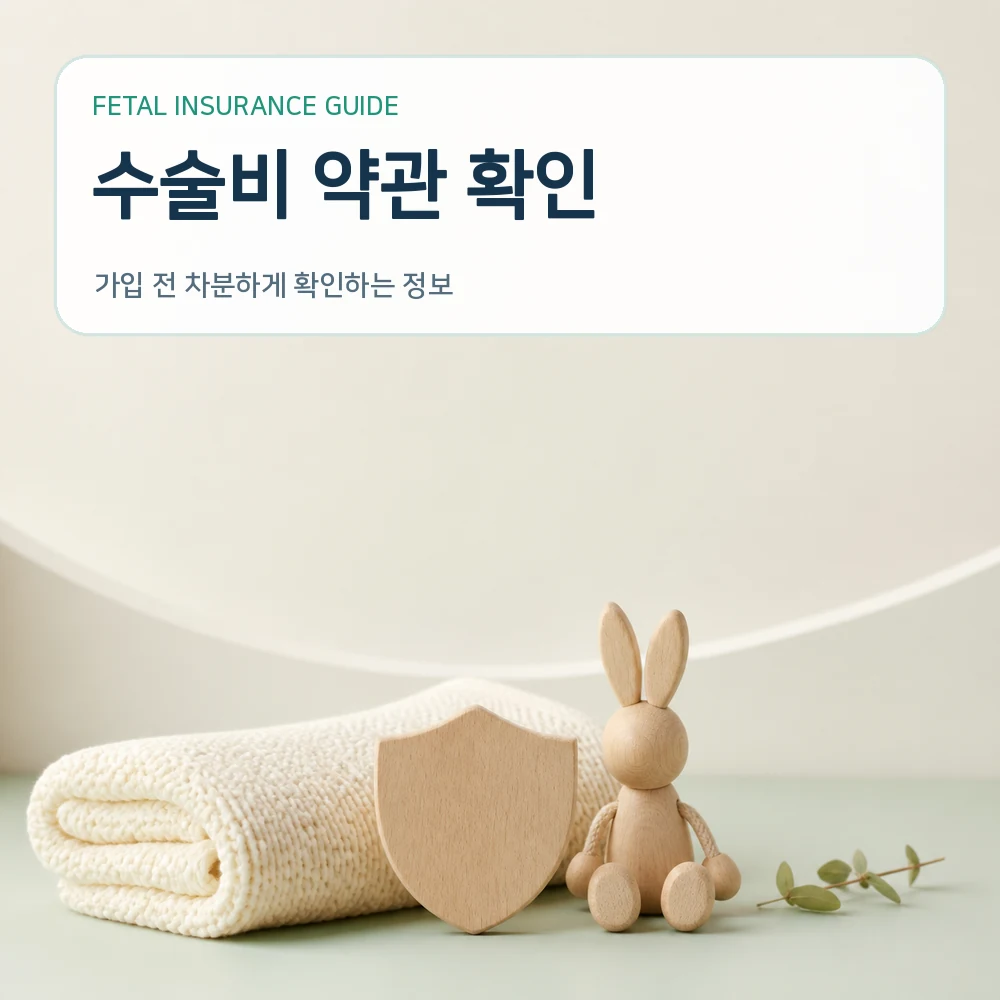 태아보험 수술비 약관 확인